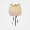 Natural Feather Floor Lamp