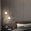 Creative personality bedside glass chandelier