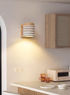 Yellow Travertine Solid Wood Wall Lamp