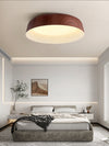 Japanese style wood grain bedroom ceiling lamp