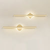 Creative geometric long strip mirror front wall lamp