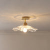 Retro lotus leaf aisle ceiling lamp