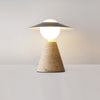 Japanese yellow travertine table lamp