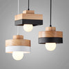 Creative macaron wooden chandelier