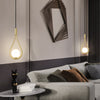 Creative personality bedside glass chandelier