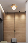 Japanese solid wood corridor aisle ceiling lamp