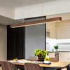 Walnut dining table pendant light