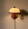 Solid Wood Mushroom Wall Lamp