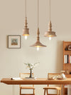 Japanese style wabi-sabi style solid wood vintage chandelier