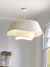 Minimalist pleated fabric chandelier