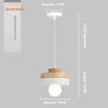 Creative macaron wooden chandelier