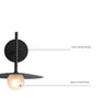 Creative flying saucer wall lamp