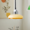 Retractable glass dining pendant light