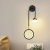 Minimalist LED bedroom double head wall lamp