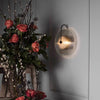 Nordic round glass aisle wall lamp