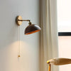 Walnut all copper wall lamp