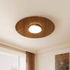 Ultra-thin walnut color aisle ceiling lamp