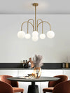 Line Magic Bean Glass Chandelier