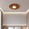 Ultra-thin walnut color aisle ceiling lamp