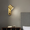 All copper led bedroom wall light