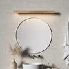 Log Style Solid Wood LED Mirror Wall Lamp