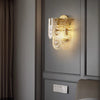 French creative glass aisle wall lamp