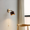 Walnut all copper wall lamp