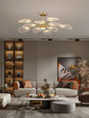 Light luxury lotus leaf chandelier