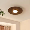 Ultra-thin walnut color aisle ceiling lamp