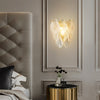 French cream style glass wall lamp