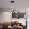 Geometric line LED chandelier