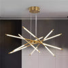 Geometric line LED chandelier