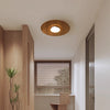 Ultra-thin walnut color aisle ceiling lamp