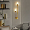 Creative long strip double head wall lamp