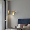 All copper swing arm wall lamp