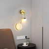 Minimalist LED bedroom double head wall lamp