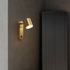 All copper led bedroom wall light