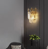 French creative glass aisle wall lamp