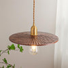 Black walnut single head chandelier