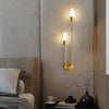 Creative long strip double head wall lamp