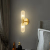 All copper light luxury glass wall lamp