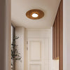 Ultra-thin walnut color aisle ceiling lamp