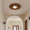 Ultra-thin walnut color aisle ceiling lamp