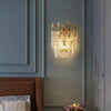 French creative glass aisle wall lamp