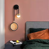 Minimalist LED bedroom double head wall lamp