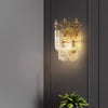 French creative glass aisle wall lamp