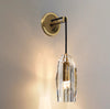 Nordic copper glass bedroom wall lamp