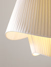 Minimalist pleated fabric chandelier