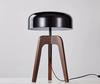 Solid wood tripod table lamp