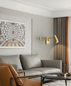 All copper swing arm wall lamp